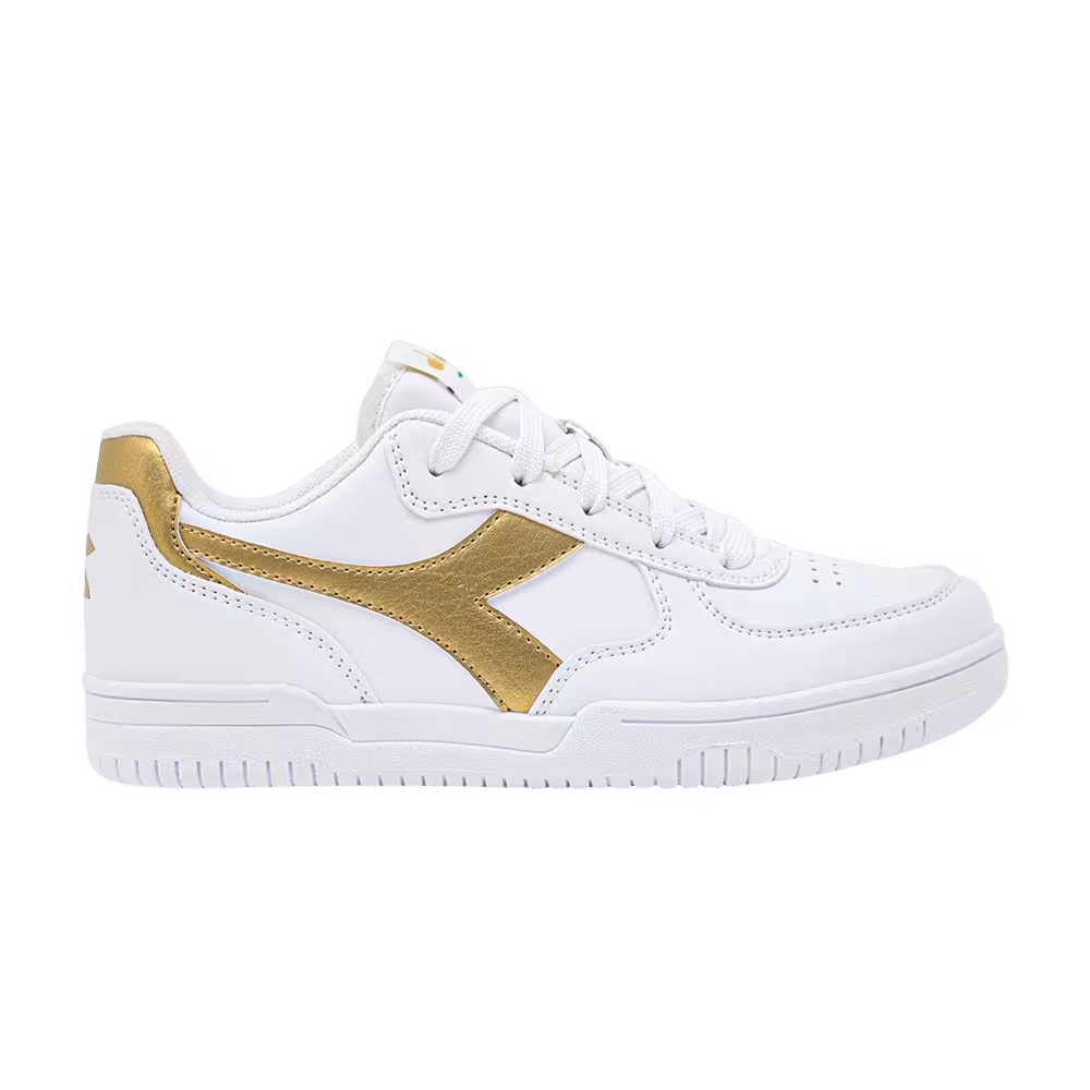 Diadora Raptor Low Big Kid White Gold