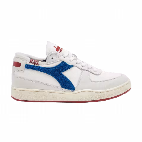 Diadora Mi Basket Row Cut Terry 'White Snorkel Blue'