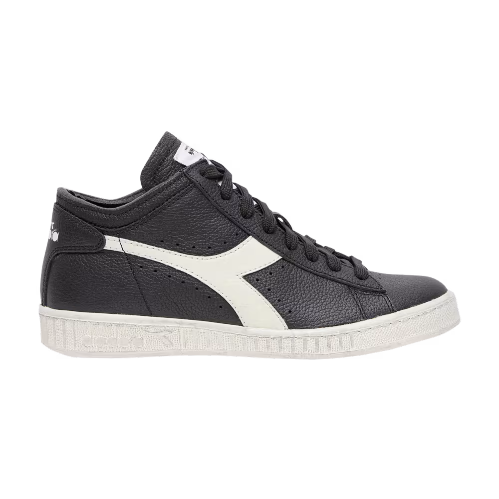 Diadora Game L Waxed Row Cut Black White