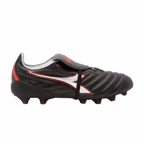 Diadora Brasil Elite Tech LPX FG 'Black Fluo Red'