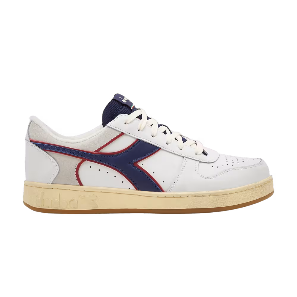 Diadora Magic Basket Low Icona White Twighlight Blue