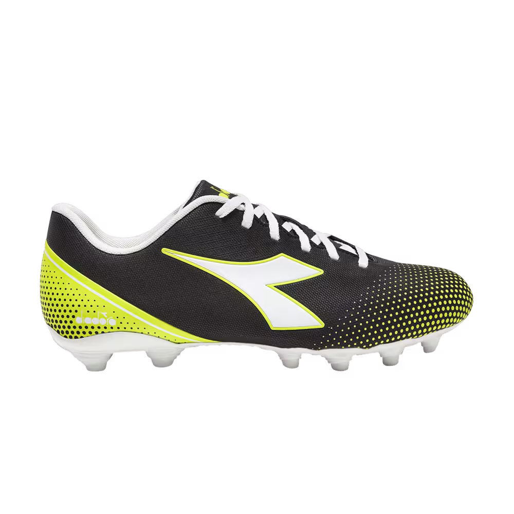 Diadora Pichichi 7 MG14 Black White Yellow Fluo