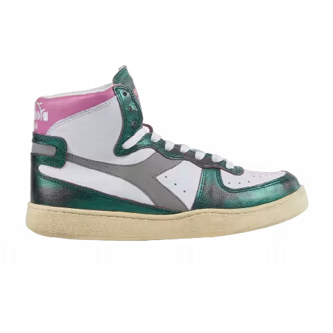 Diadora Mi Basket Metal Mix Used 'Green White Pink'
