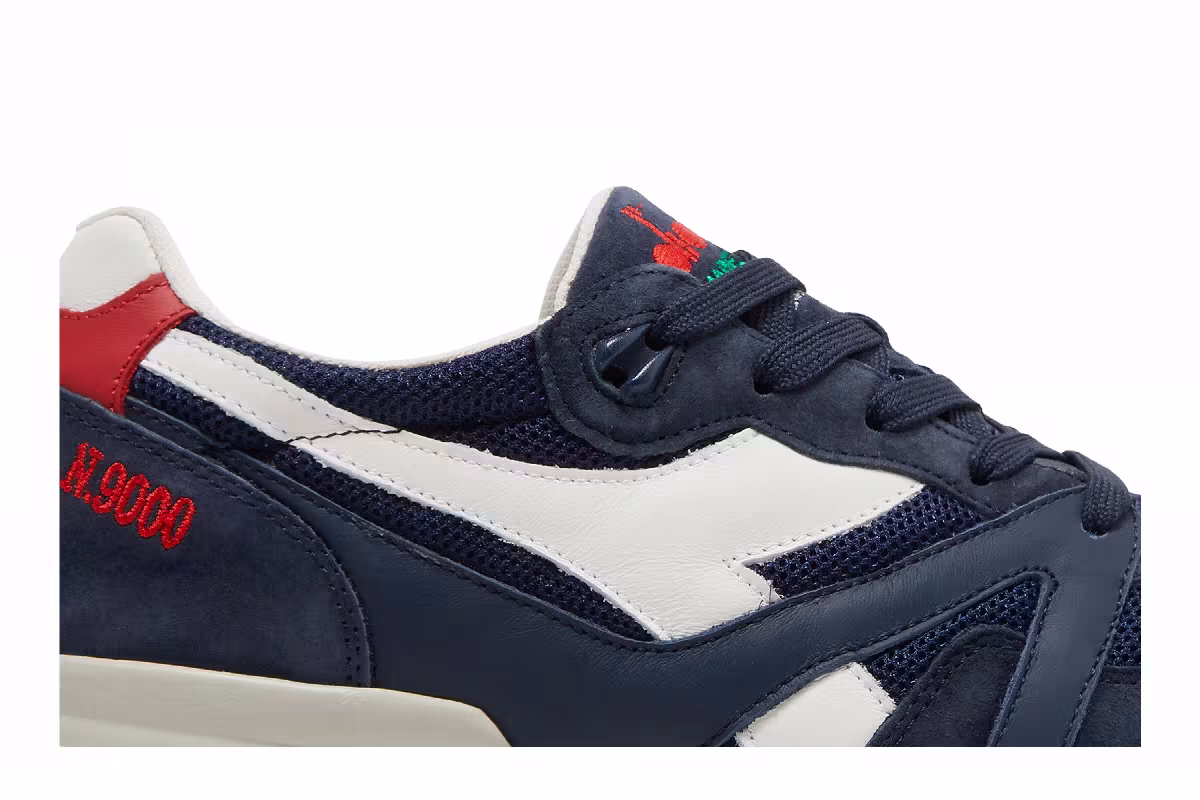 Diadora N9000 Made in Italy Insignia Blue Red, view 3
