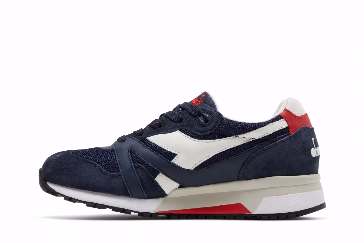 Diadora N9000 Made in Italy Insignia Blue Red, view 4