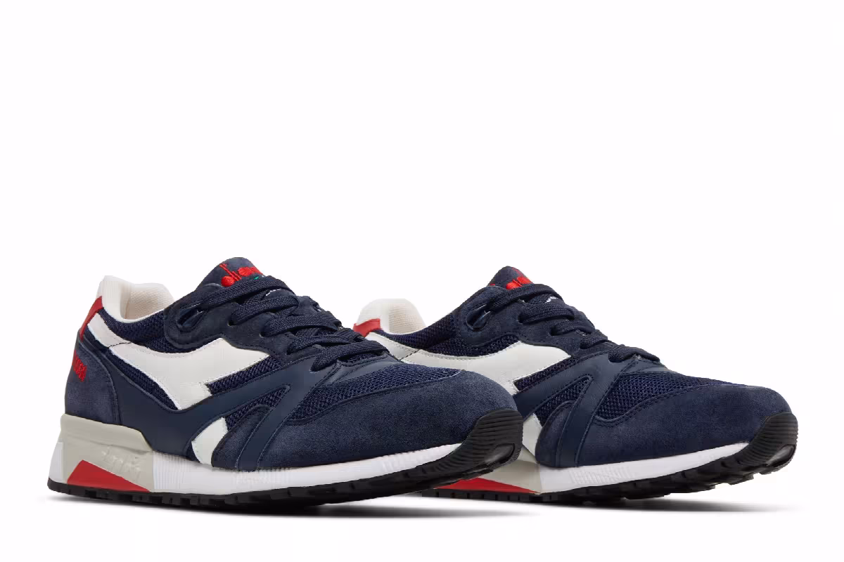 Diadora N9000 Made in Italy Insignia Blue Red, view 9
