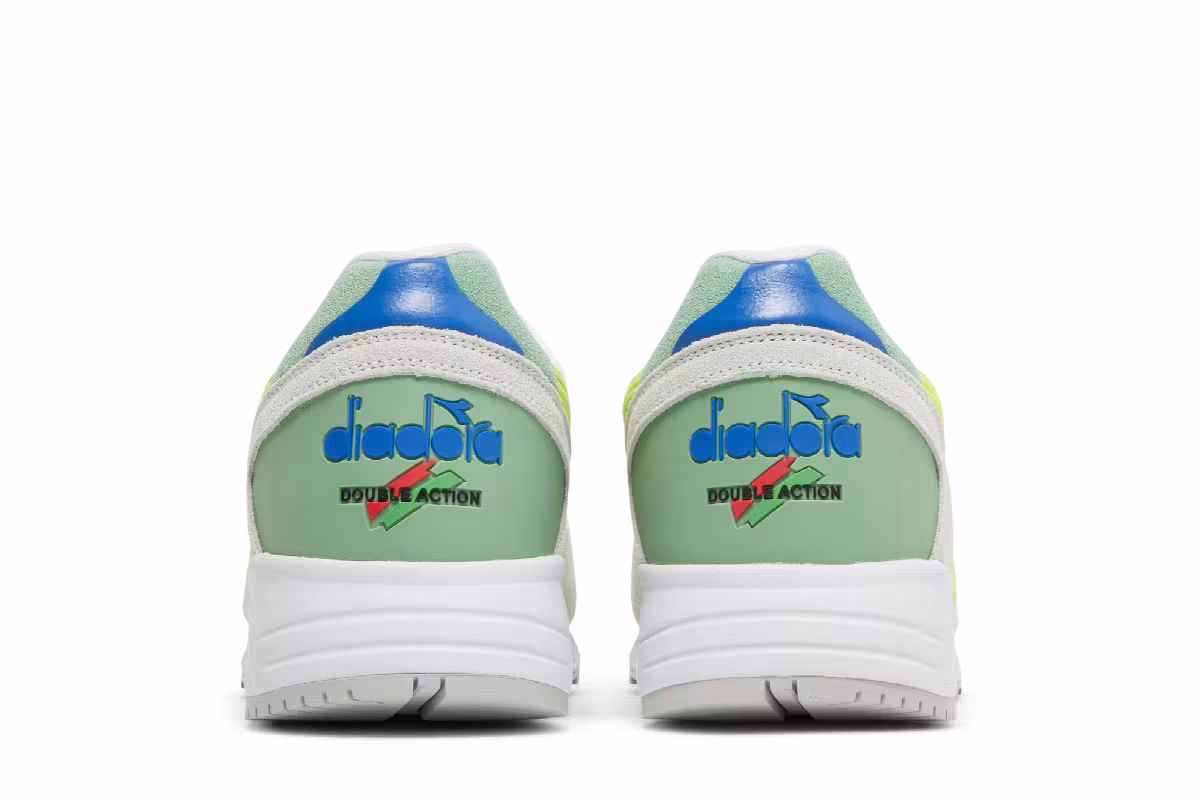 Diadora N9002 Ball White Acid Green, view 7