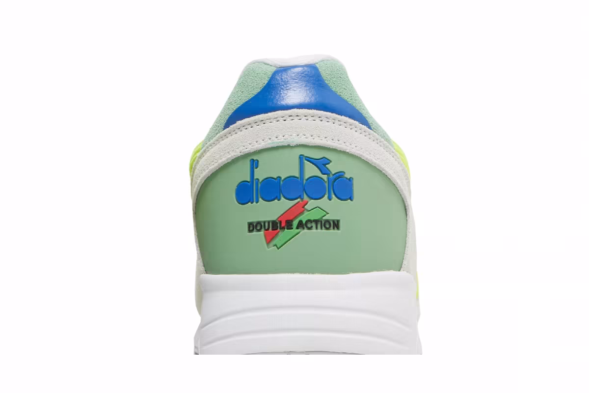 Diadora N9002 Ball White Acid Green, view 8