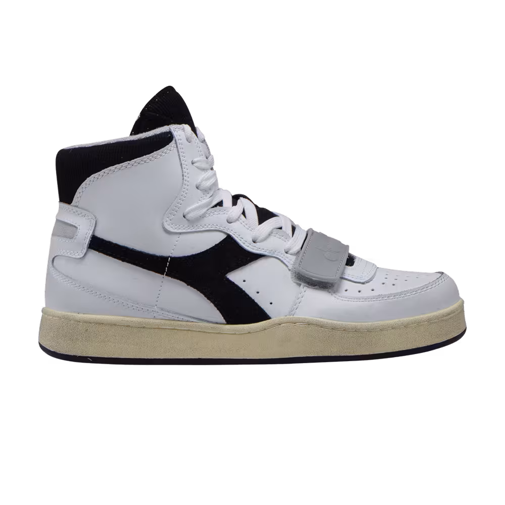Diadora Mi Basket Used White Black