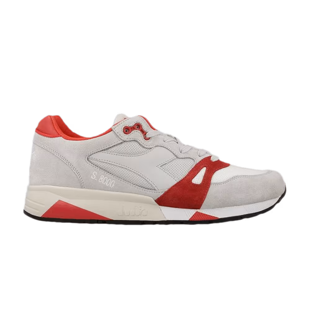 Diadora S8000 NYL Italia Lunar Rock Fiery Red