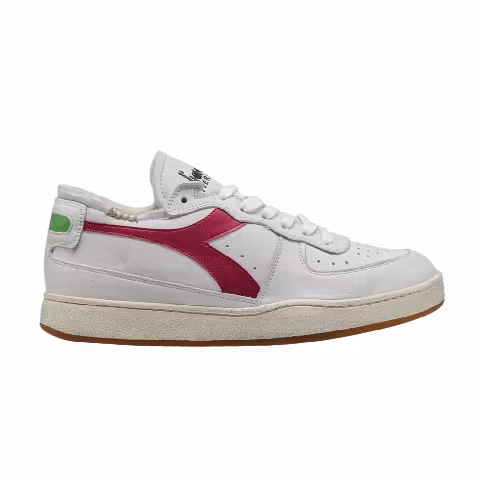 Diadora Mi Basket Row Cut 'White Fuchsia Red'