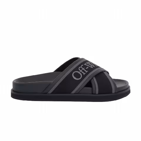 Off-White Wmns Cloud Criss Cross Slider 'Black'
