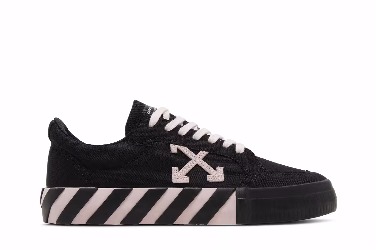 Off-White Women's Vulc Sneaker Black Pink, view 2