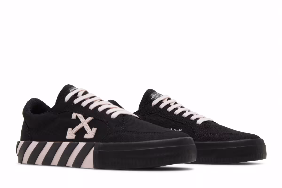 Off-White Women's Vulc Sneaker Black Pink, view 9