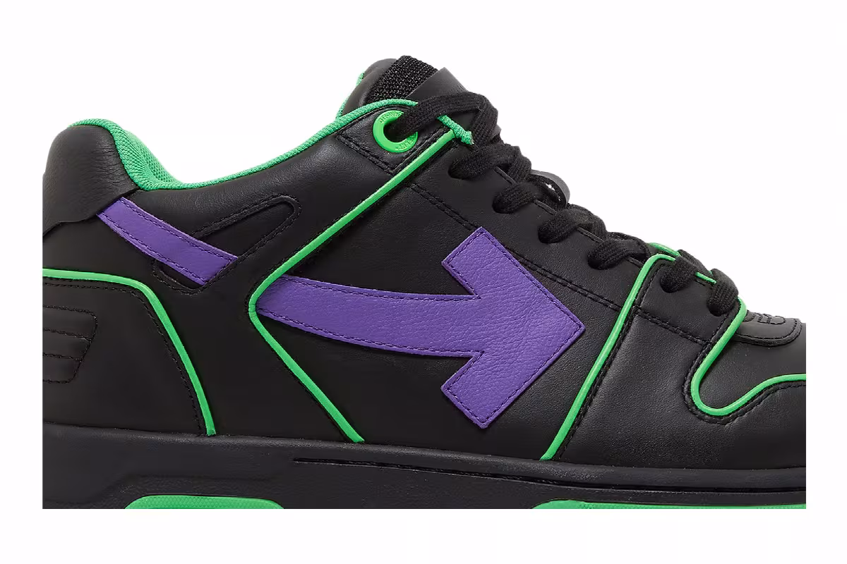 Off-White Out of Office Outlined - Purple Fluo Green, view 3