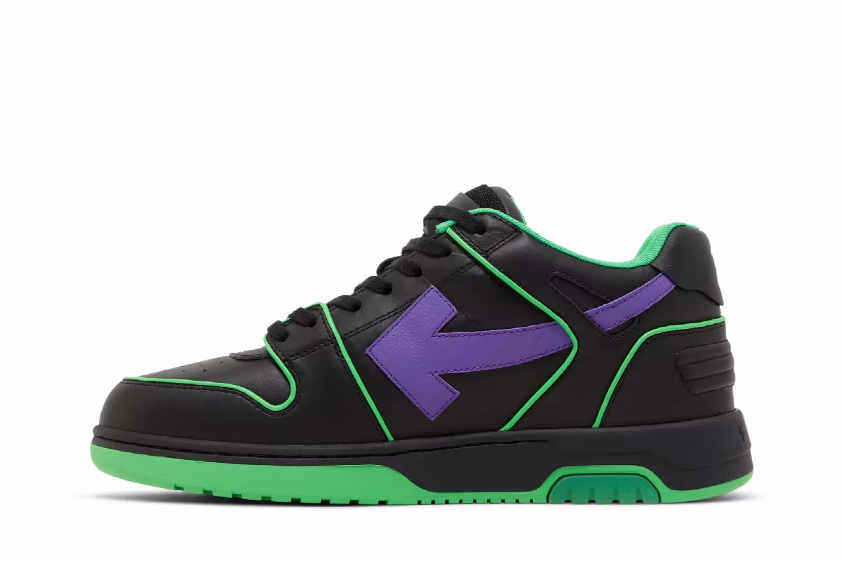 Off-White Out of Office Outlined - Purple Fluo Green, view 4