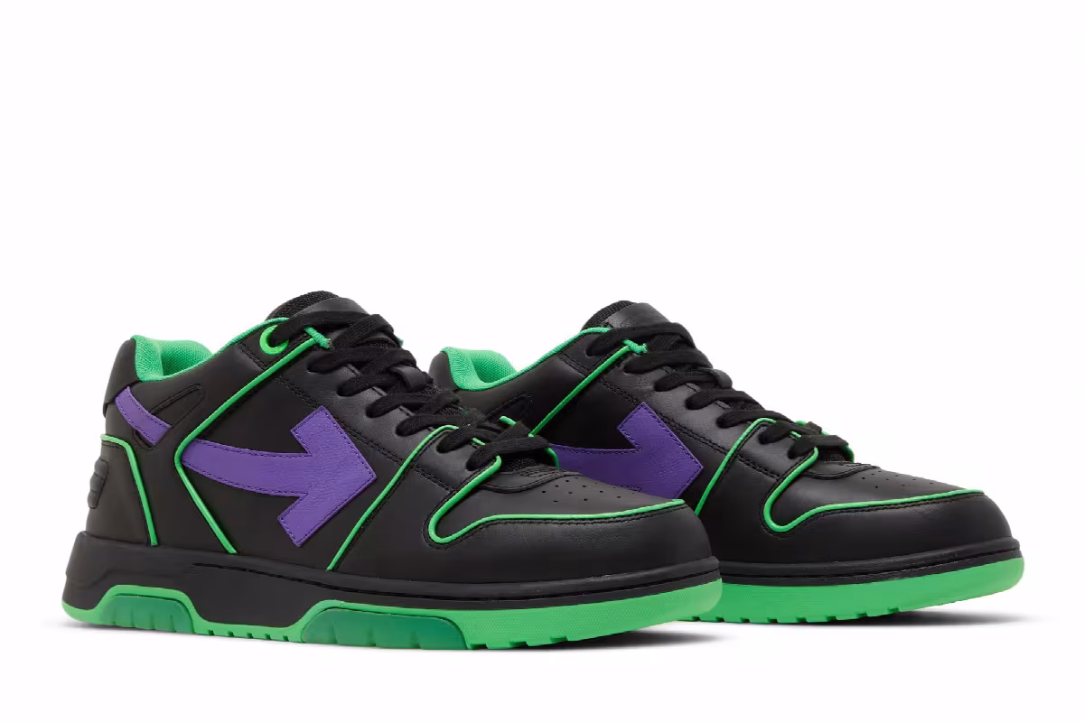 Off-White Out of Office Outlined - Purple Fluo Green, view 9