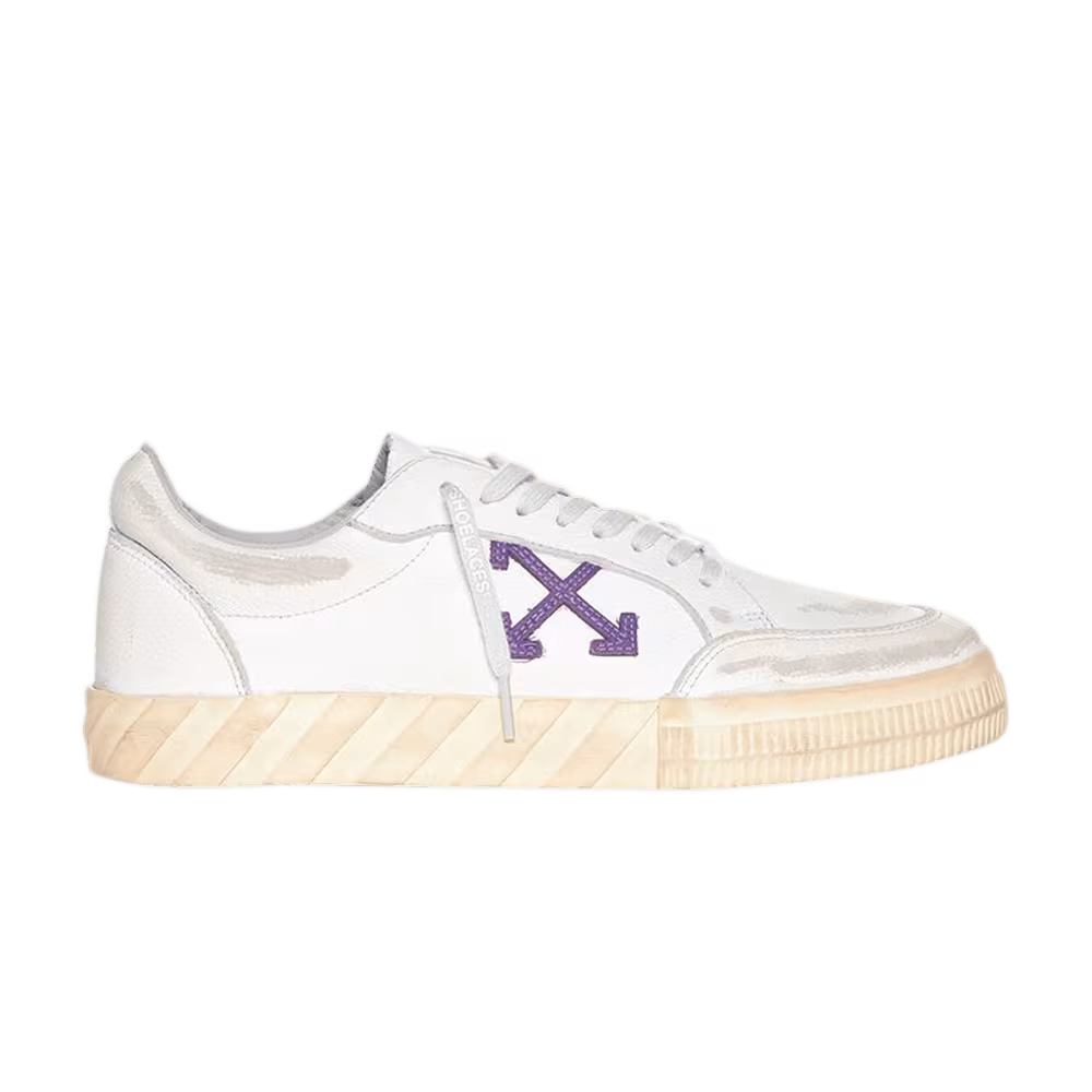 Off-White Vulc Sneaker Distressed - White Purple