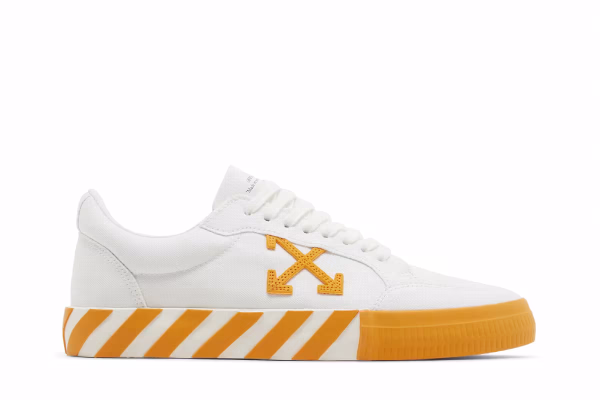 Off-White Vulc Sneaker White Orange, view 2