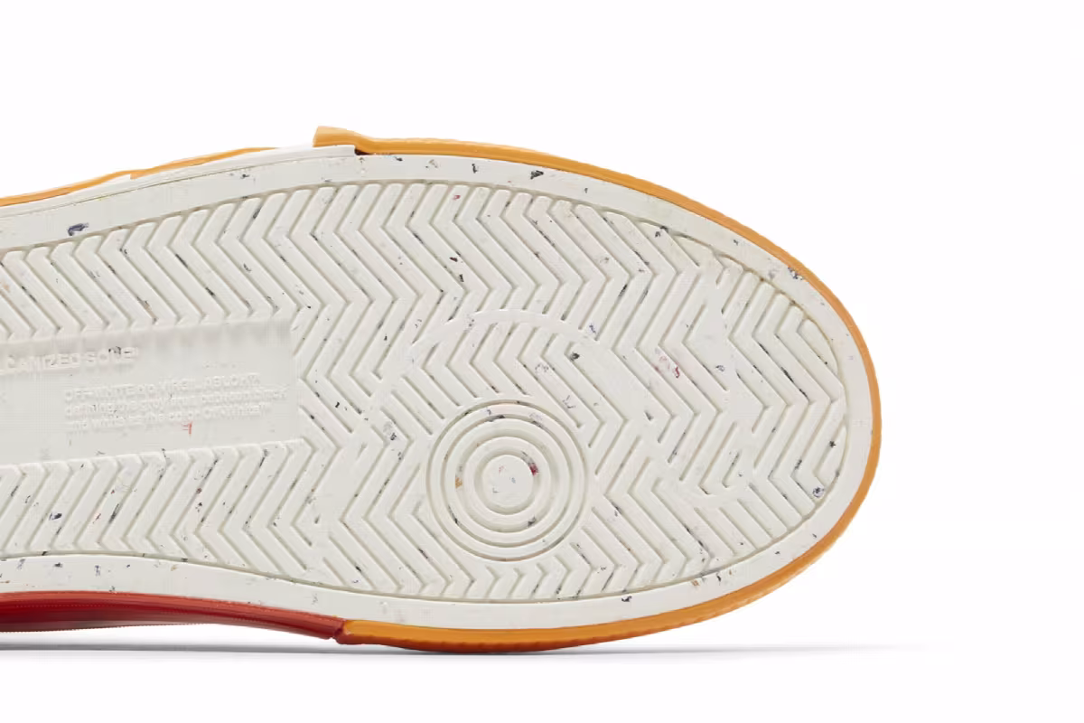 Off-White Vulc Sneaker White Orange, view 6