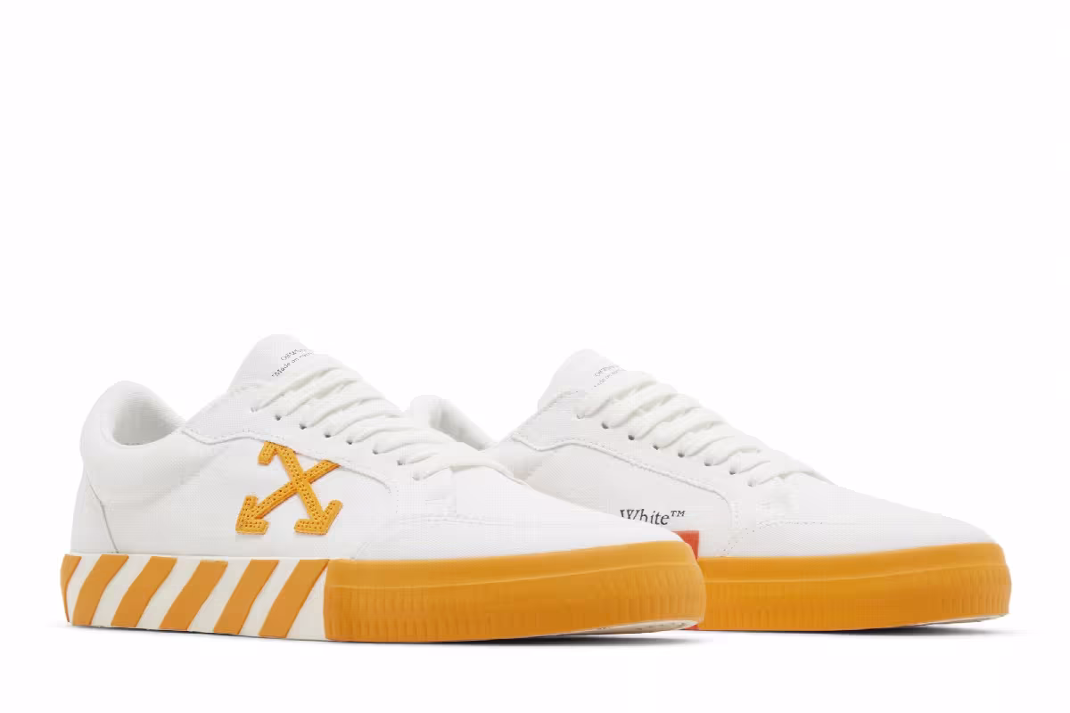 Off-White Vulc Sneaker White Orange, view 9