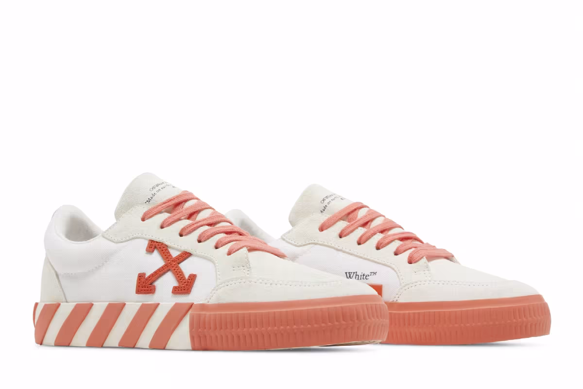 Off-White Women's Vulc Sneaker Low White Coral, view 9