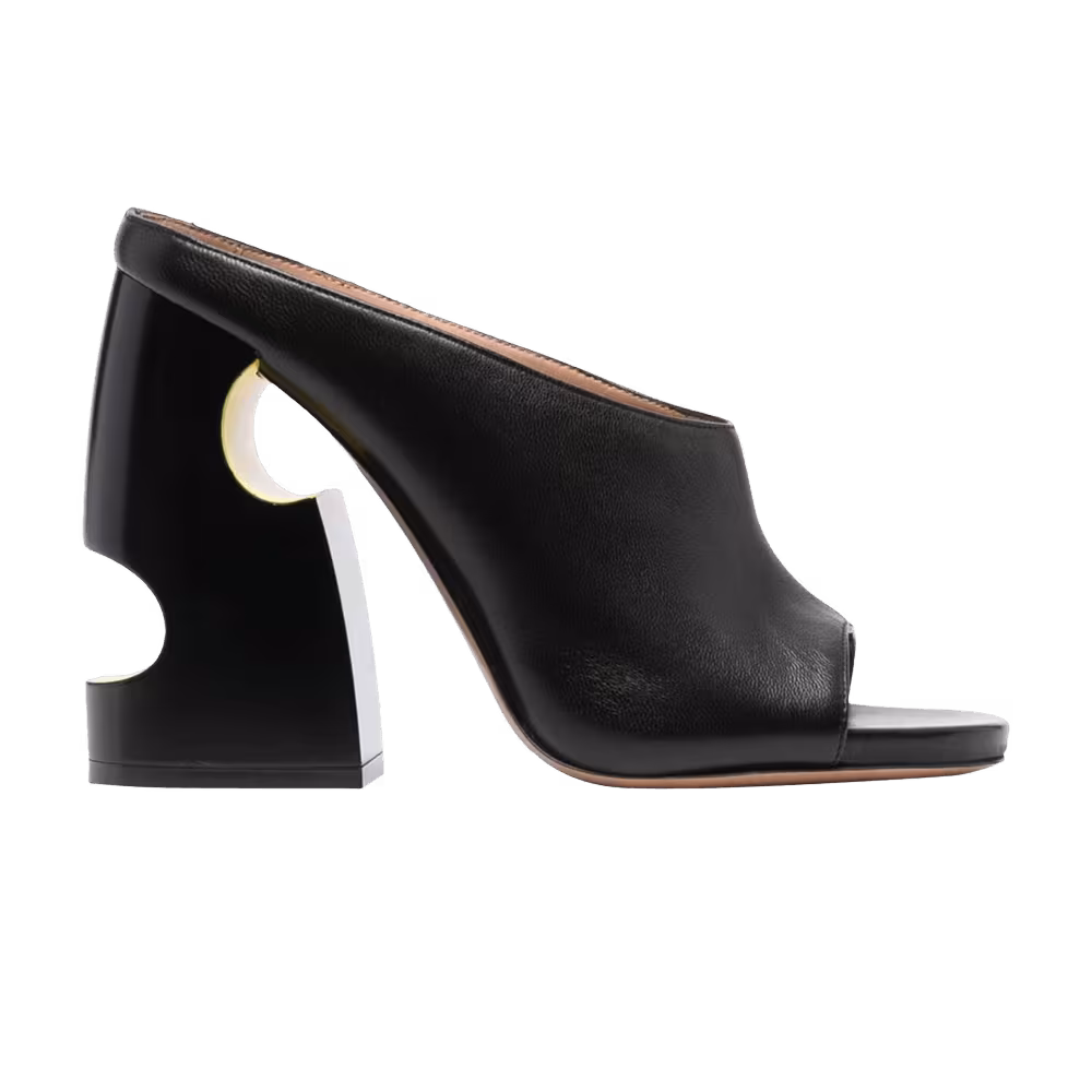 Off-White Women's Pop Meteor Block Thong Mule Black