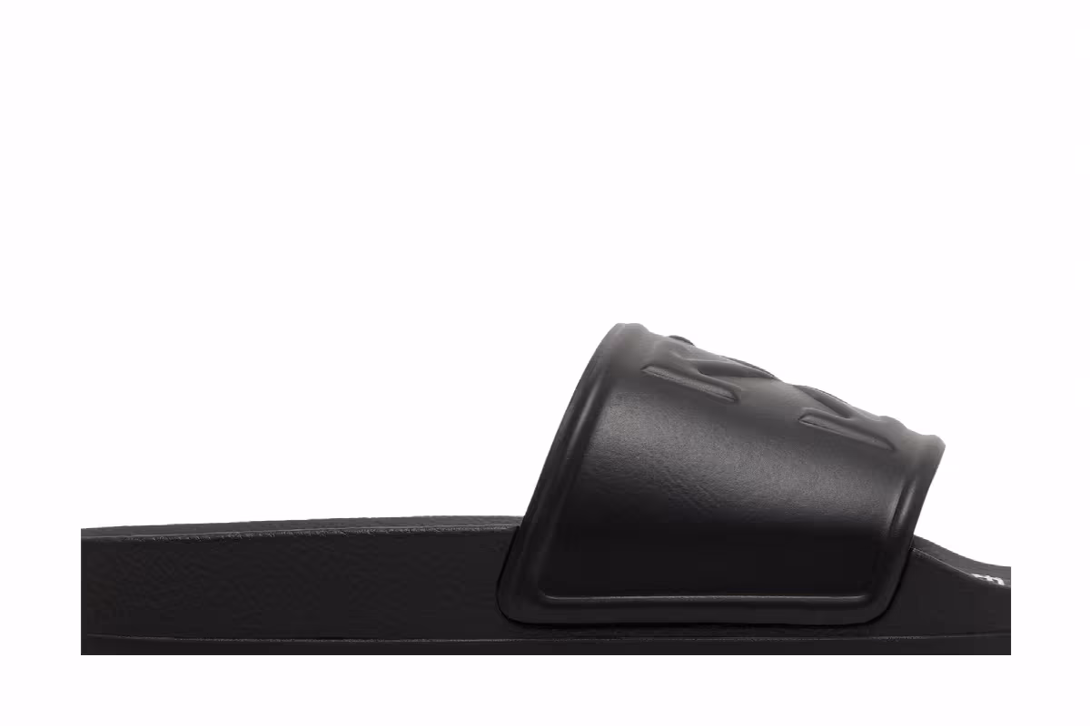 Off-White Logo Print Slide Black Embossed, view 3