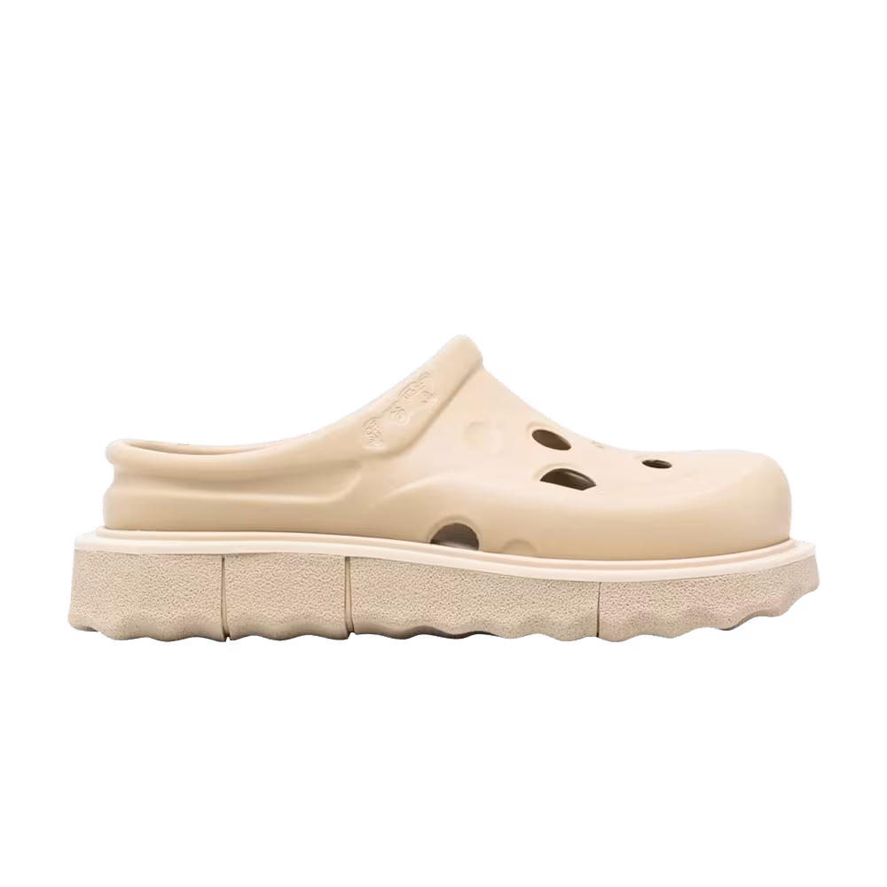 Off-White Sponge Sole Meteor Clog Beige