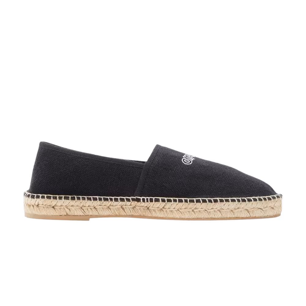 Off-White Canvas Espadrilles Black
