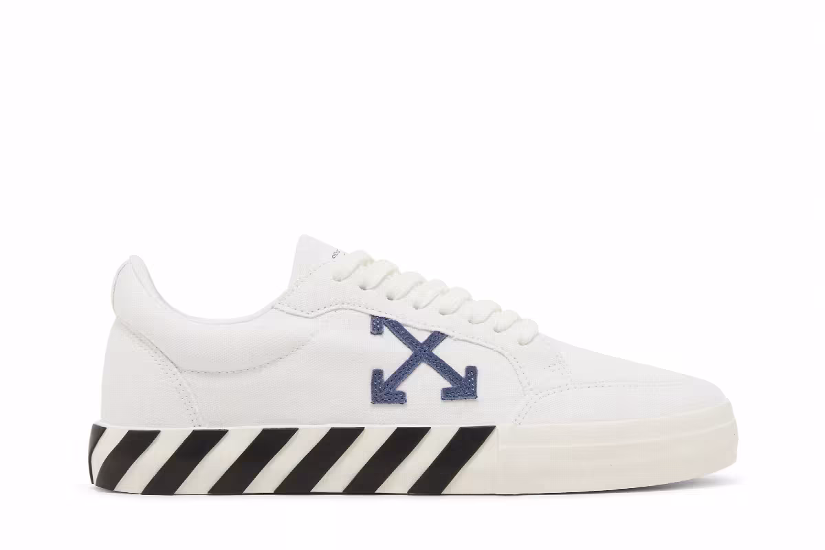 Off-White Vulc Sneaker White Navy, view 2