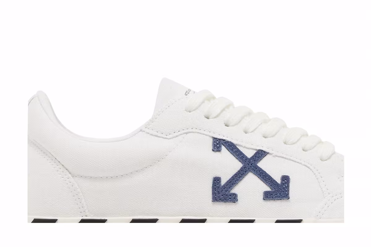 Off-White Vulc Sneaker White Navy, view 3