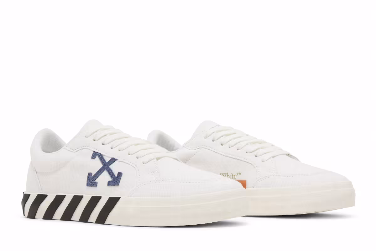 Off-White Vulc Sneaker White Navy, view 9