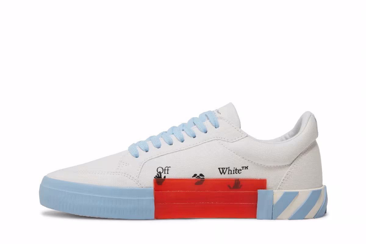 Off-White Vulc Sneaker White Light Blue, view 4