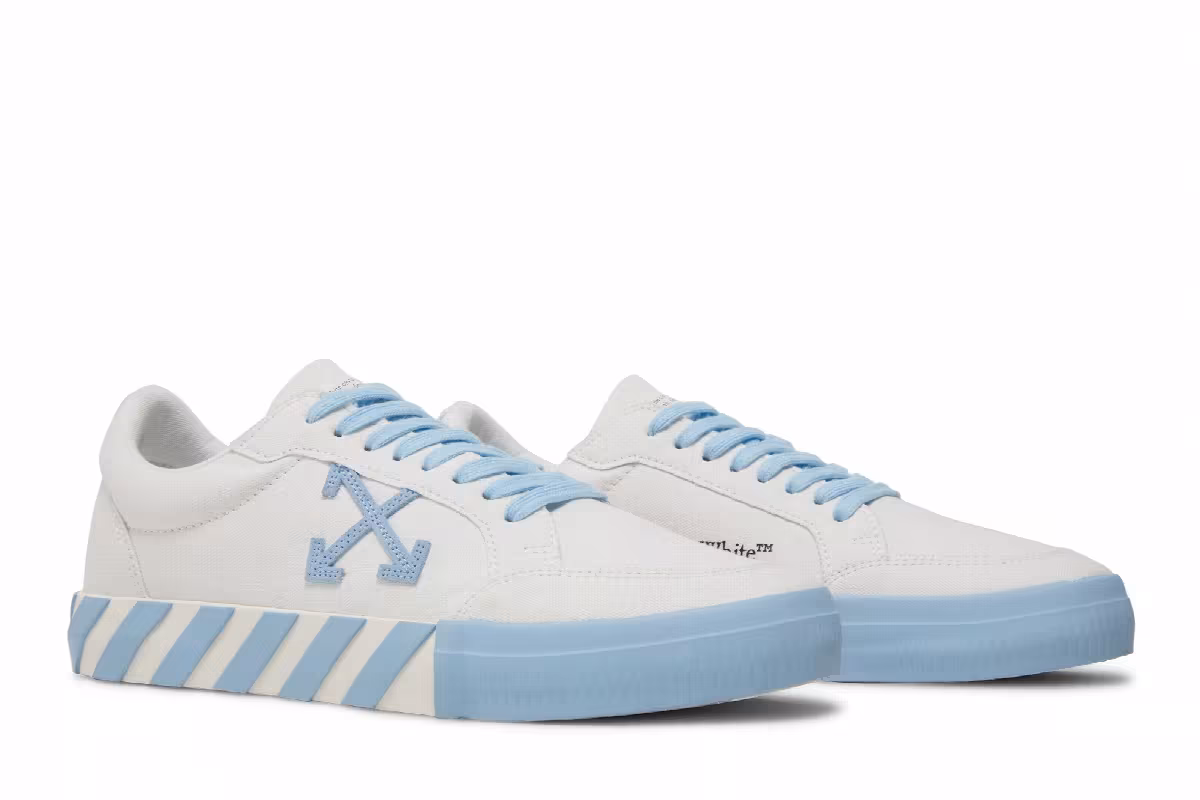 Off-White Vulc Sneaker White Light Blue, view 9