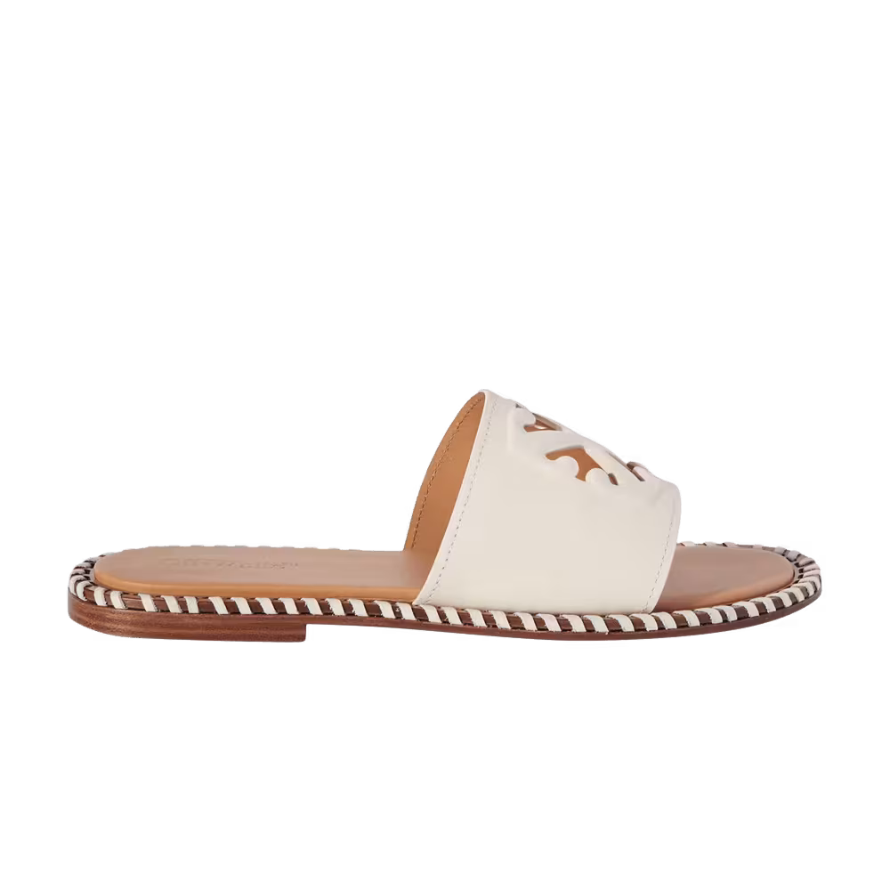 Off-White Women's Twist Embossed Arrow Slides Off White Brown