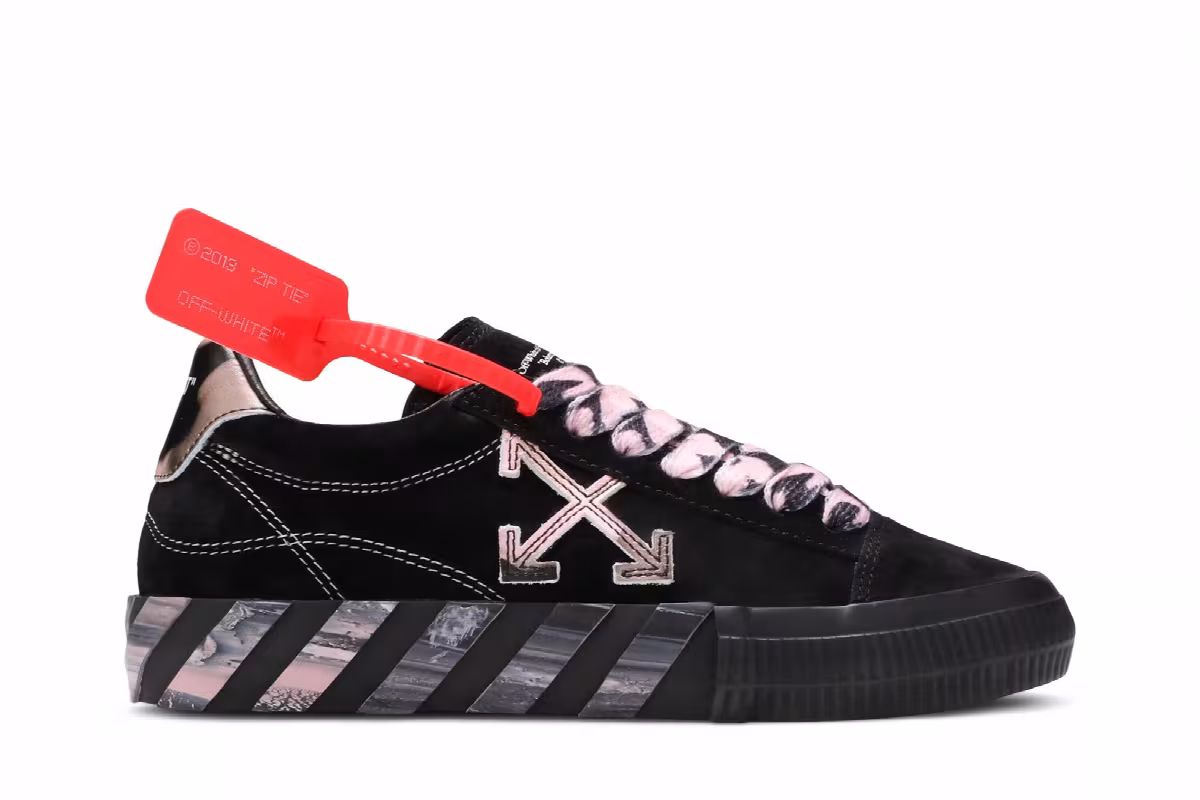 Off-White Women's Vulc Sneaker Black Pink, view 2