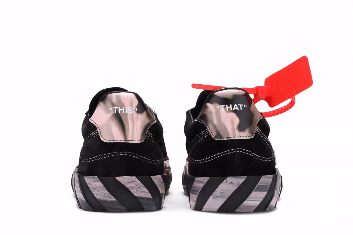 Off-White Women's Vulc Sneaker Black Pink, view 7