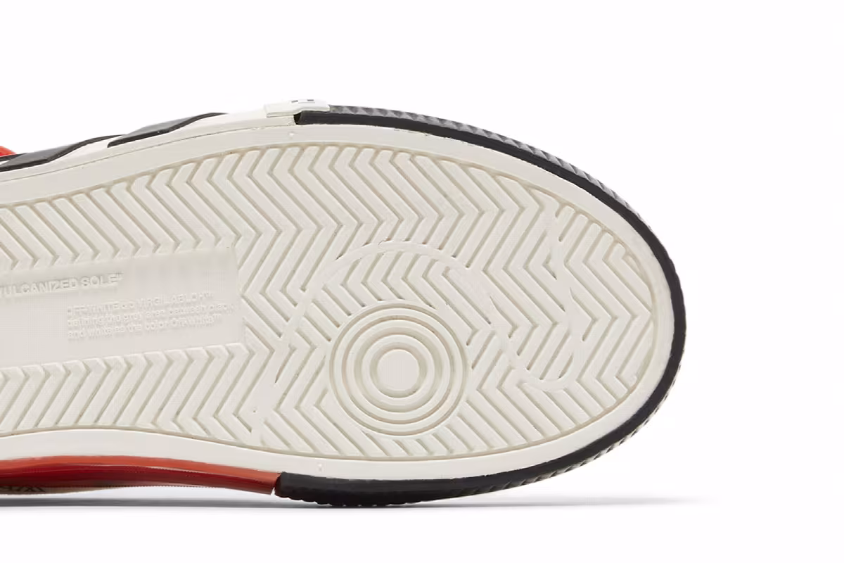 Off-White Women's Vulc Sneaker White Black, view 6