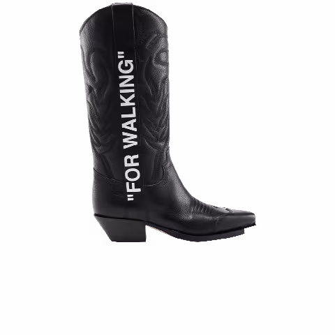 Off-White Wmns Cowboy Boot 'For Walking - Black'