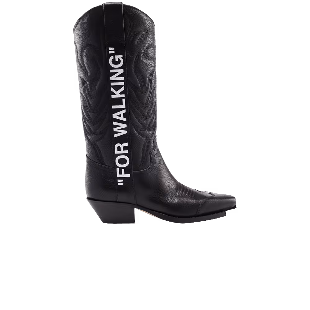 Off-White Women's Cowboy Boot For Walking - Black