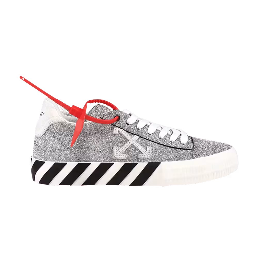 Off-White Women's Arrow Vulcanized Low Glitter White
