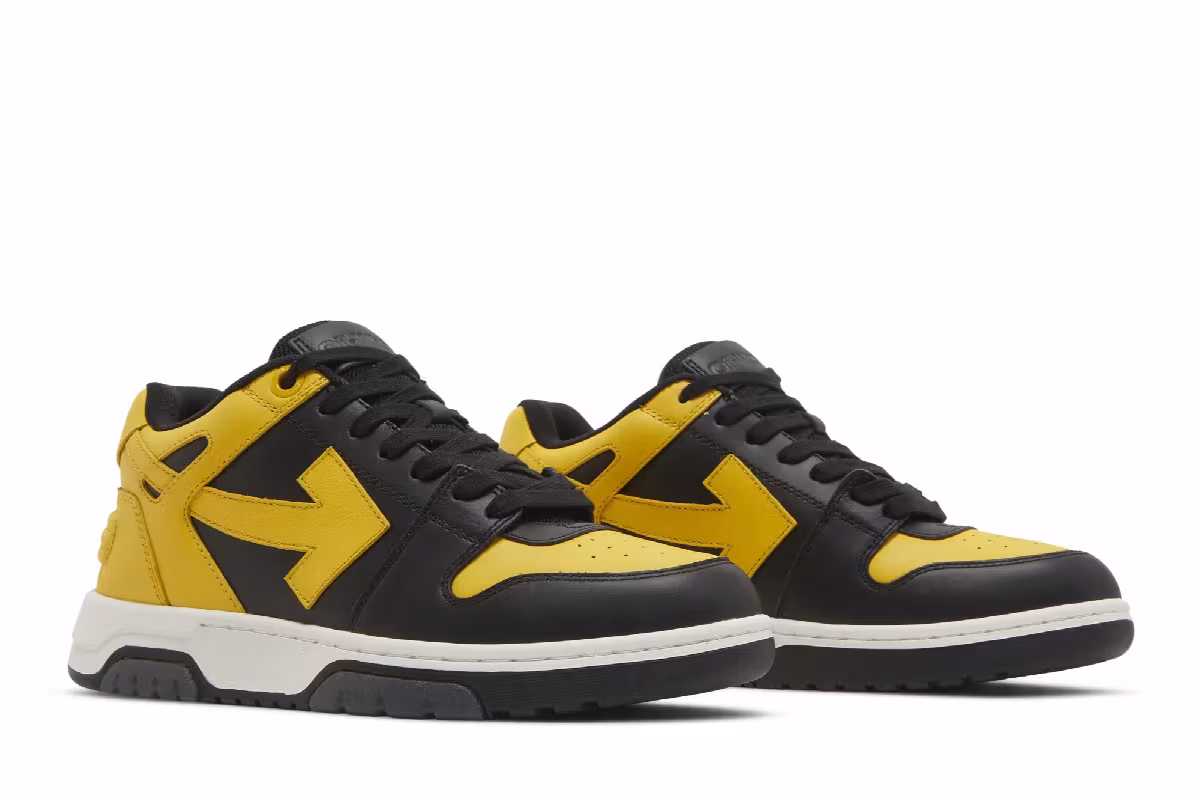 Off-White Out of Office Black Lemon Yellow, view 9