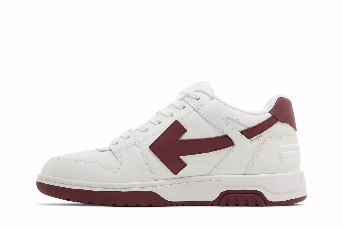 Off-White Out of Office White Burgundy, view 4