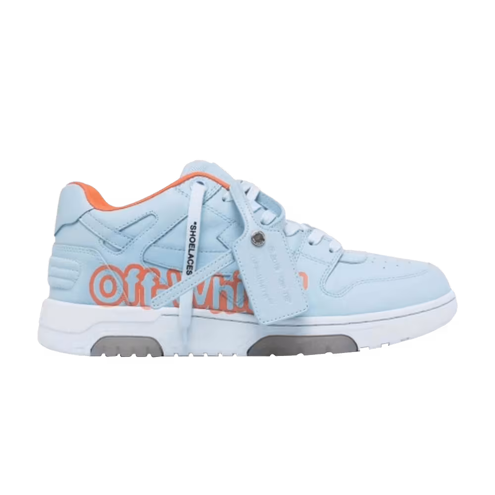 Off-White Out of Office Low Logo Print - Light Blue Orange