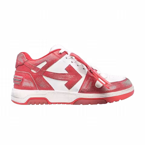 Off-White Out of Office Vintage Leather 'White Red'