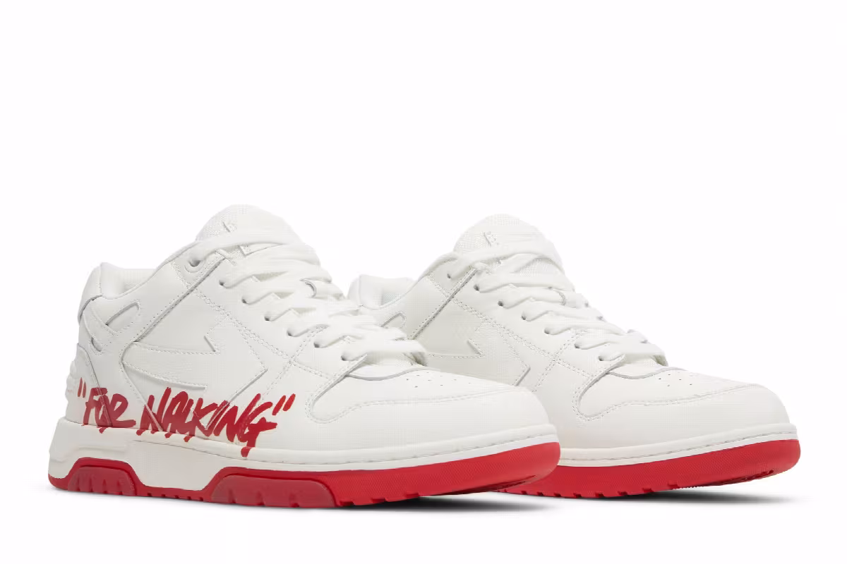 Off-White Out of Office Low For Walking - White Red 2022, view 9