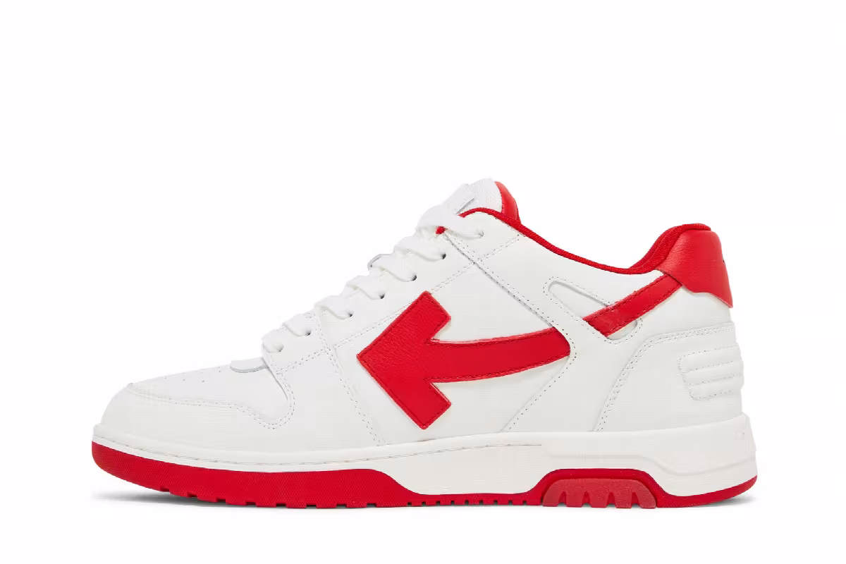 Off-White Out of Office Low White Red, view 4