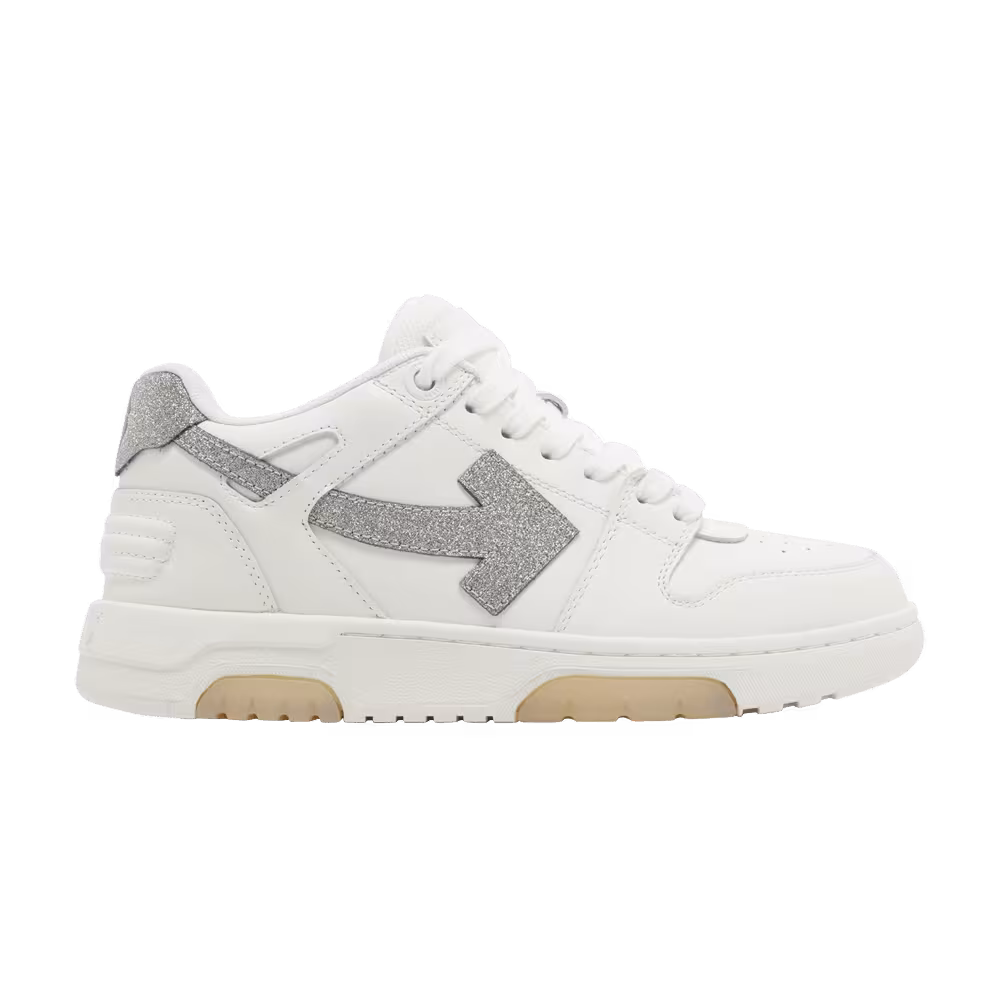 Off-White Women's Out of Office White Silver Glitter