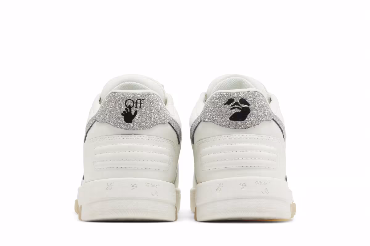 Off-White Women's Out of Office White Silver Glitter, view 7